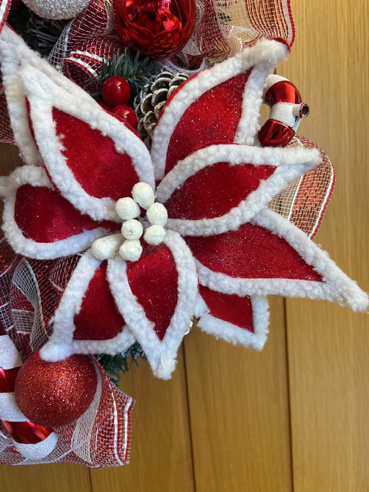 Candy cane wreath