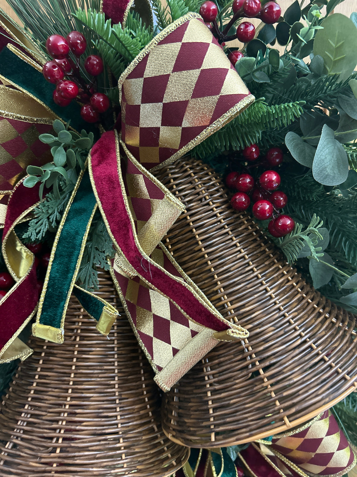Christmas bell wreath