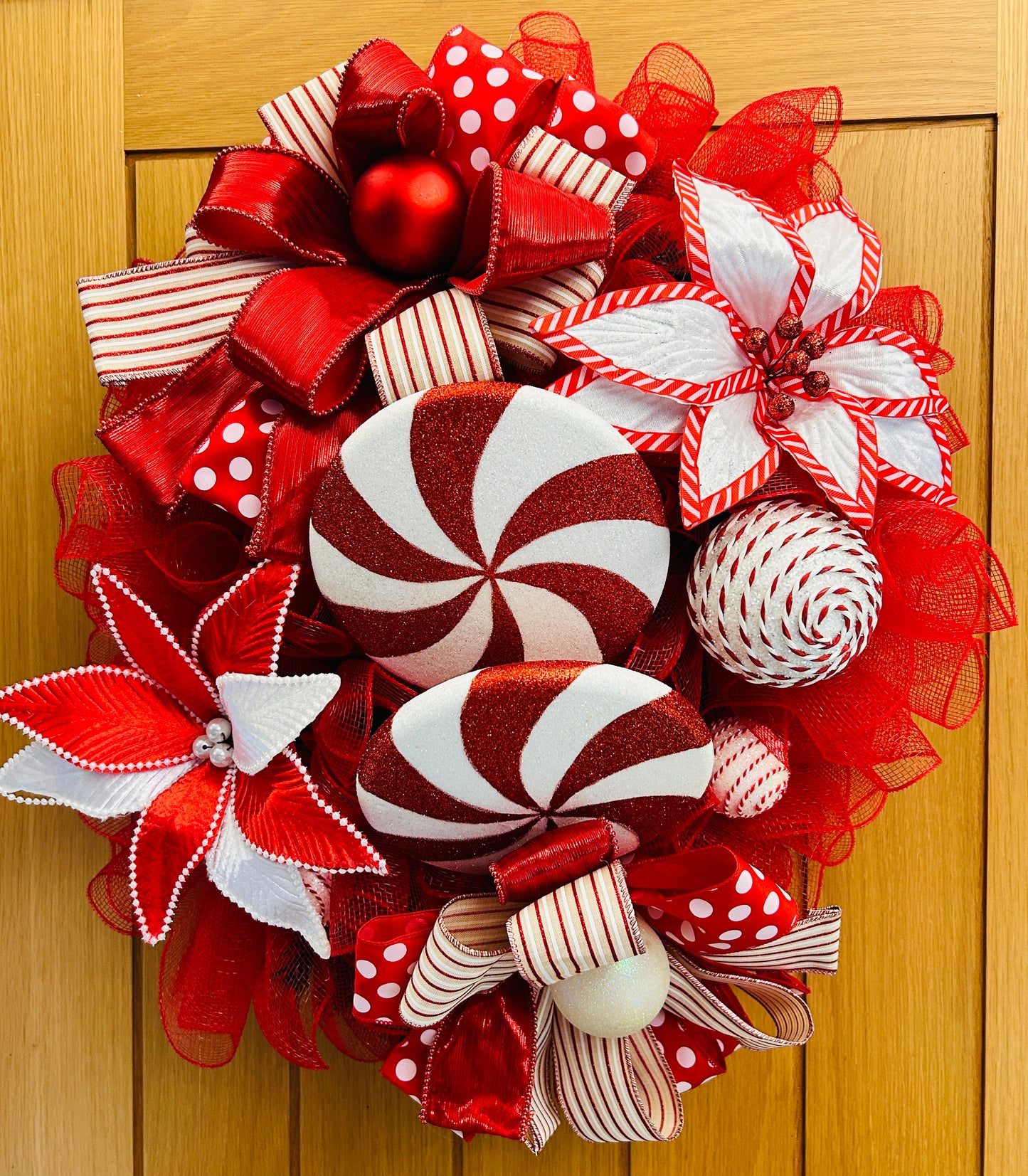 Candy cane wreath