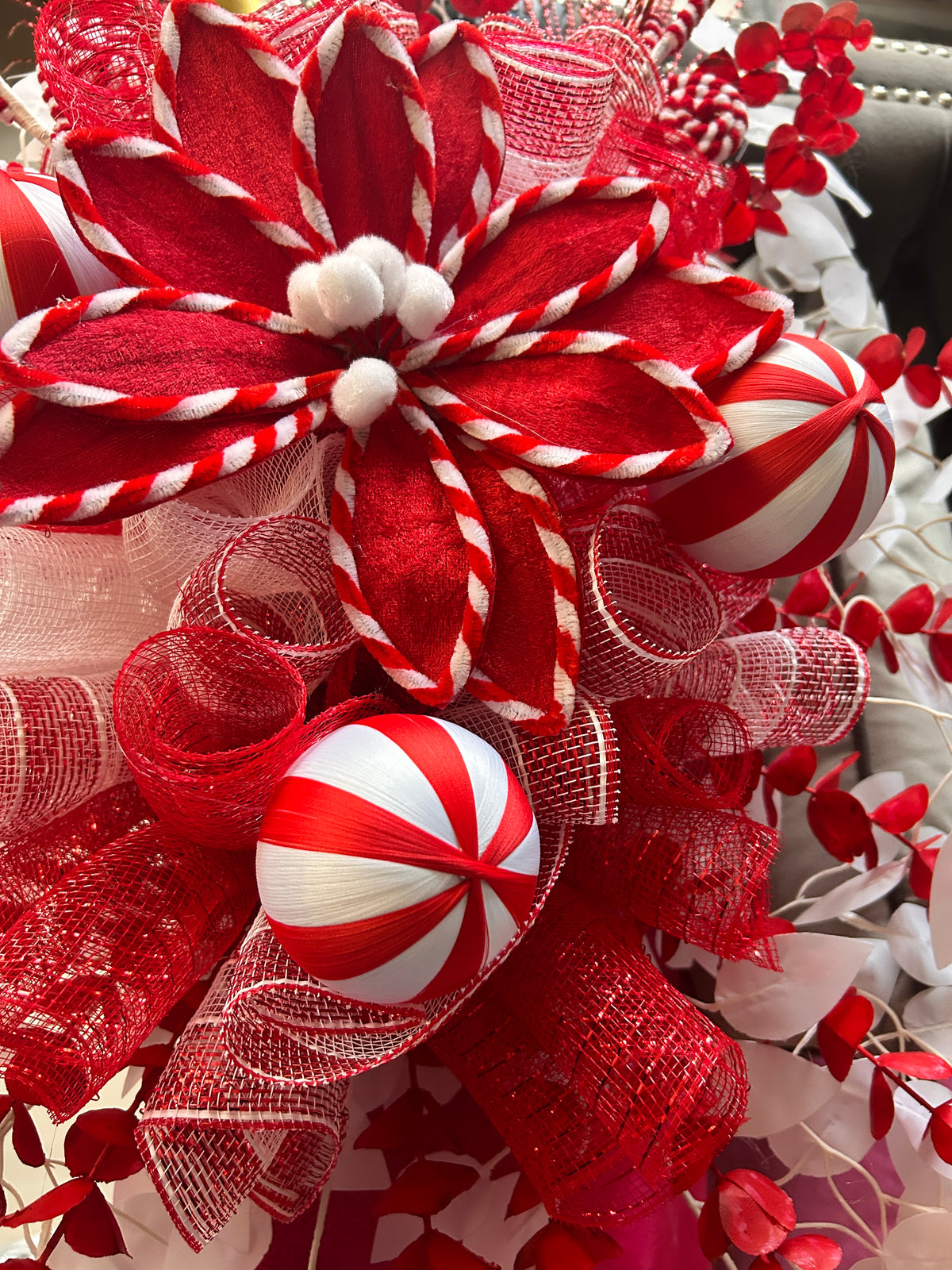 Tree topper candy cane 80cm