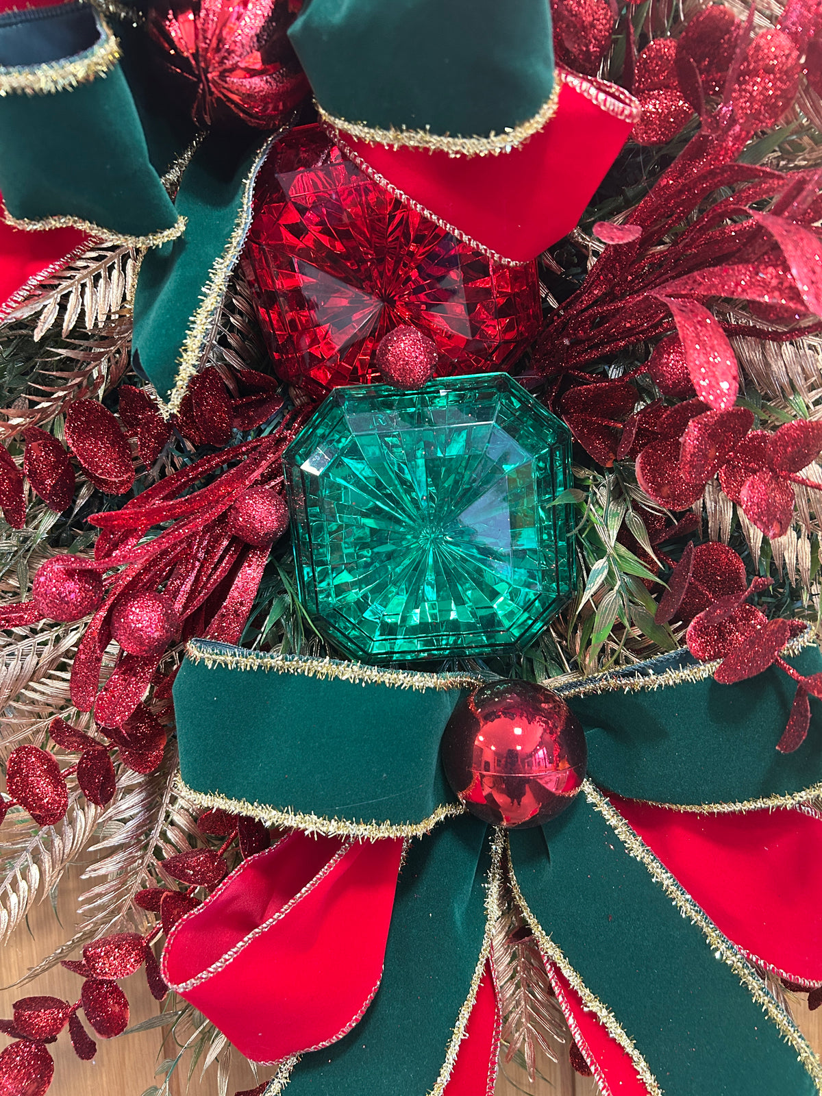Christmas gems wreath