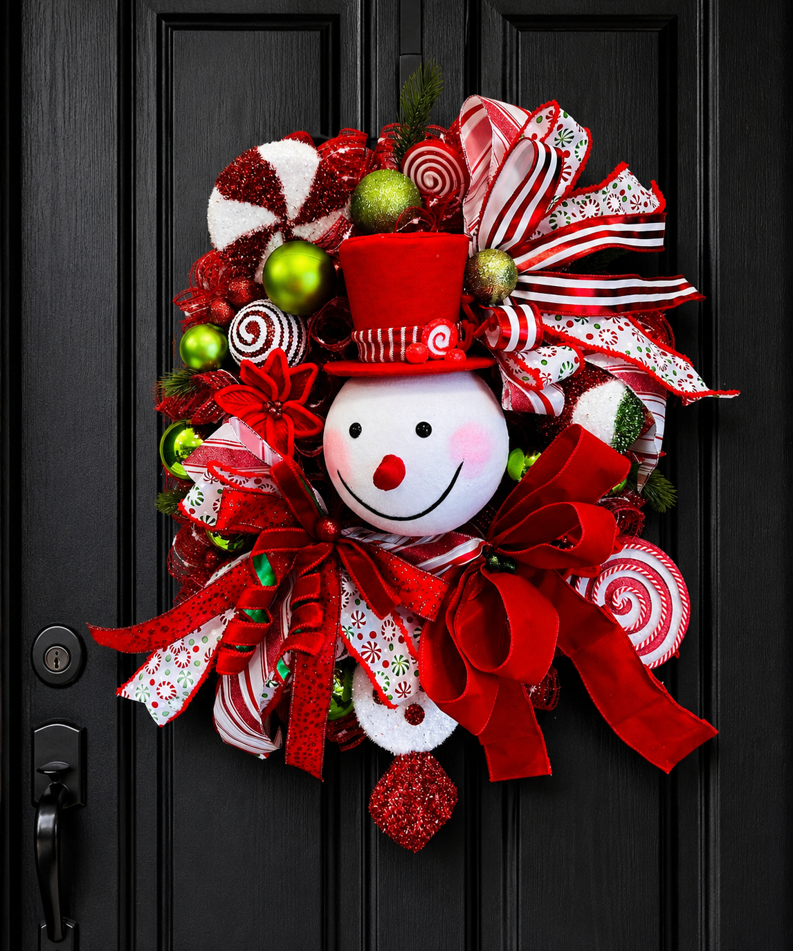 Snowman wreath