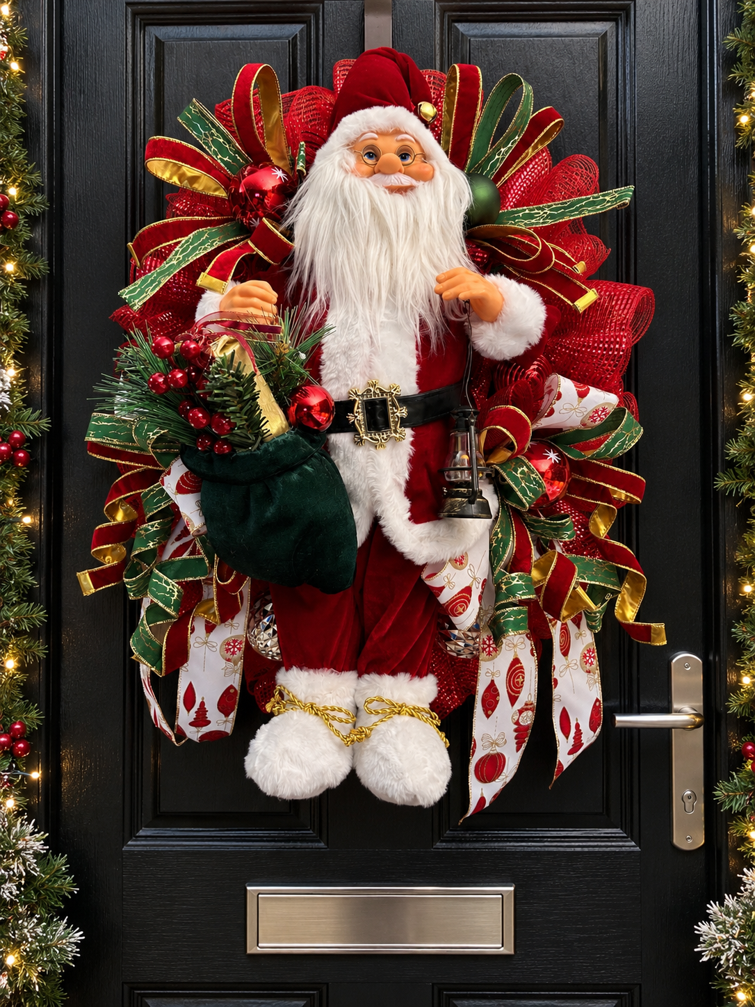 Christmas Santa wreath