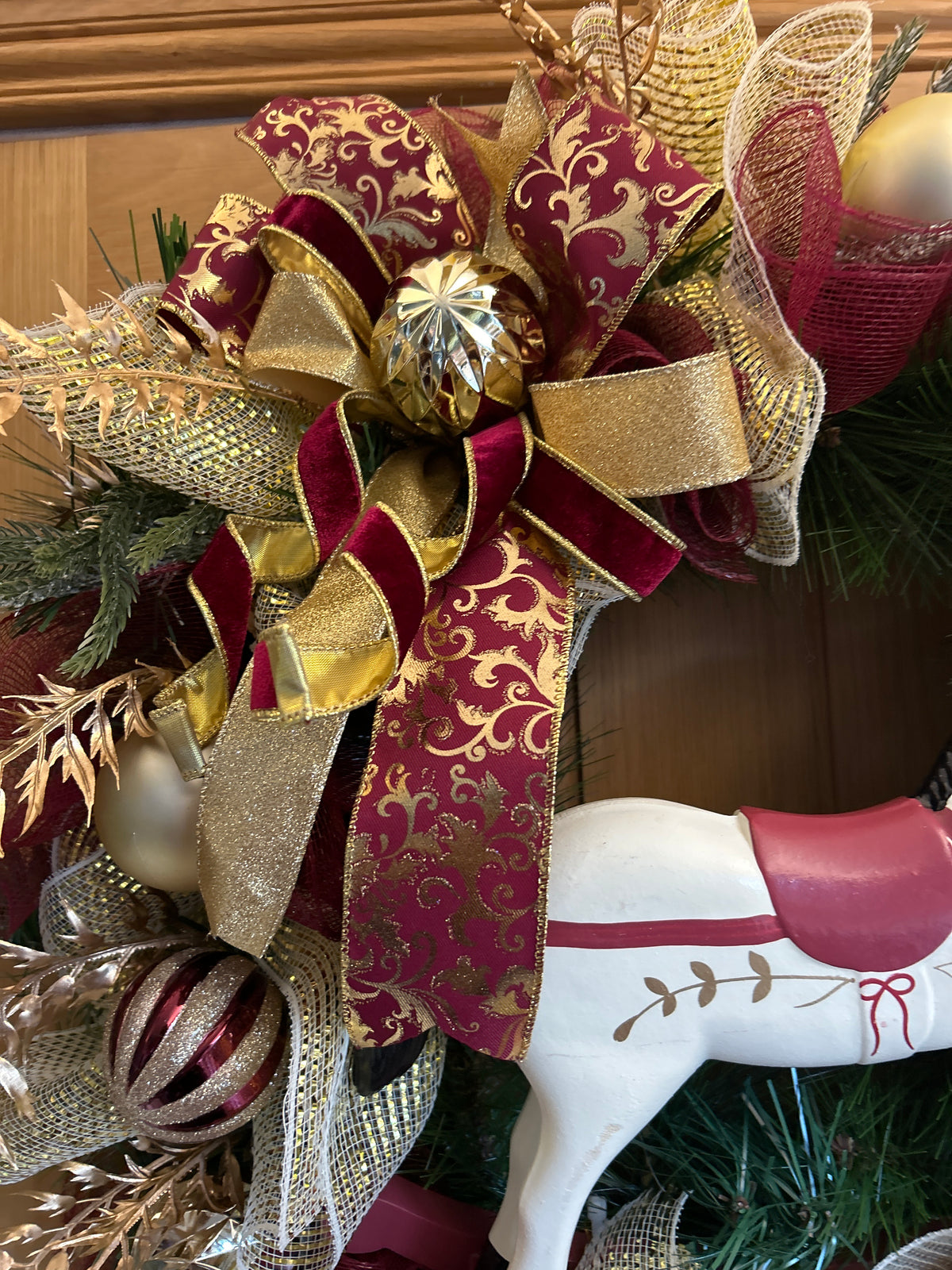 Rocking horse wreath