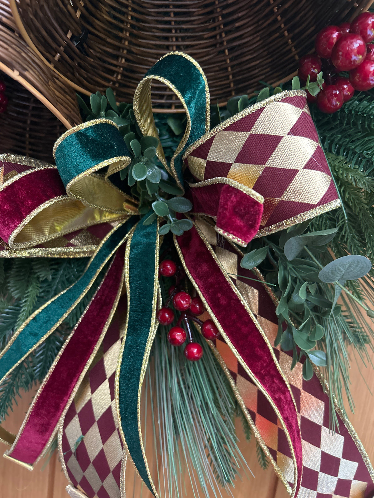 Christmas bell wreath