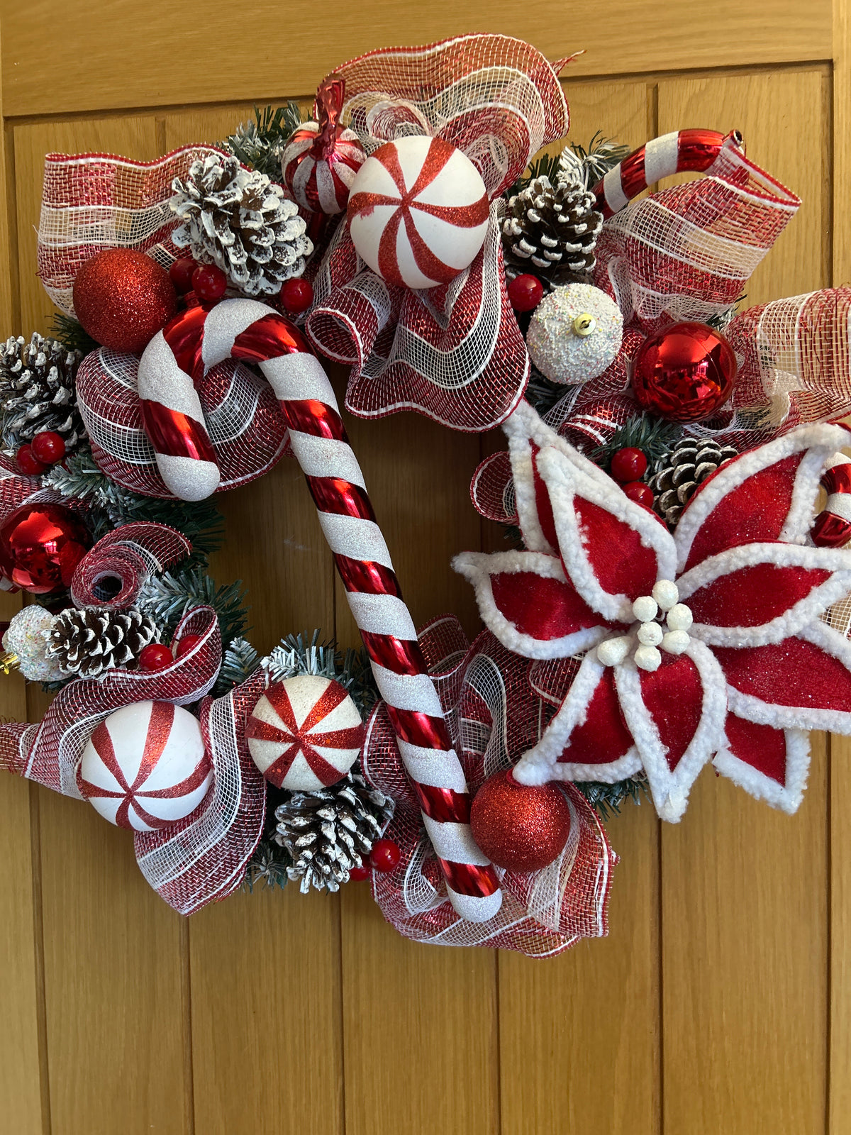 Candy cane wreath