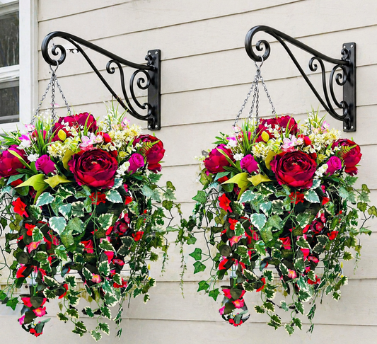 Hanging baskets 2 weighted