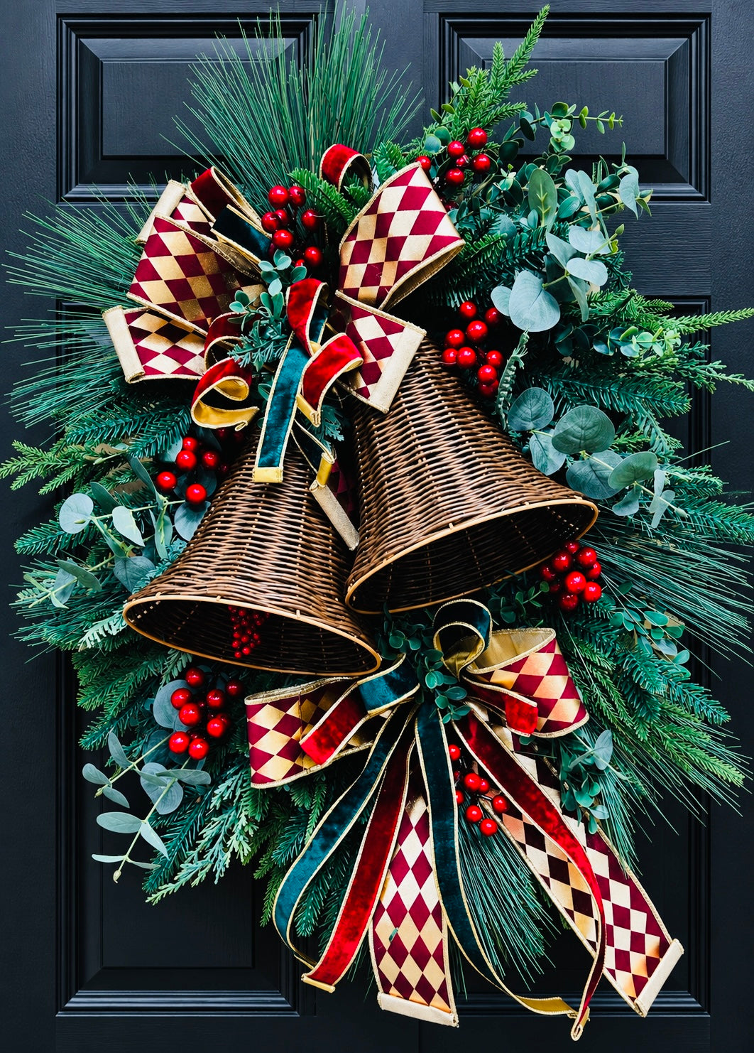 Christmas bell wreath