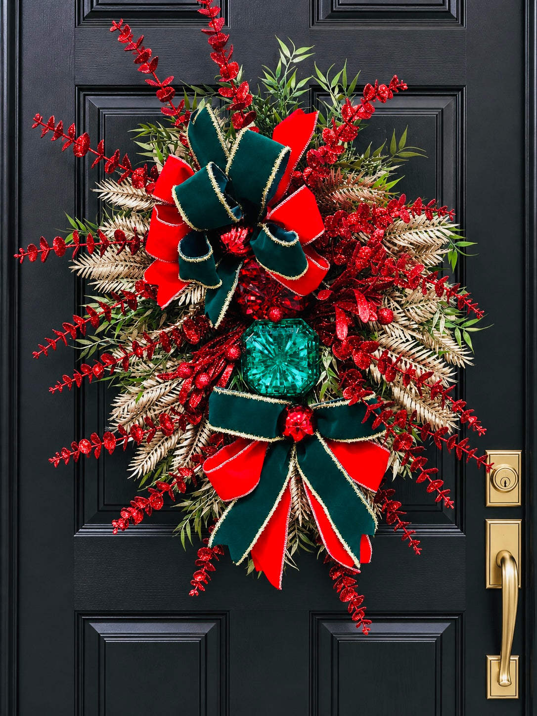 Christmas gems wreath