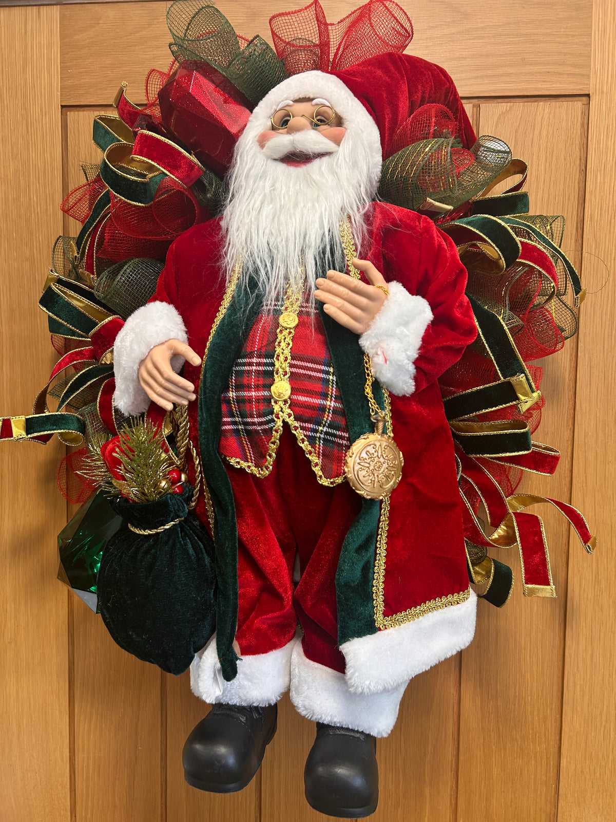 Santa wreath.