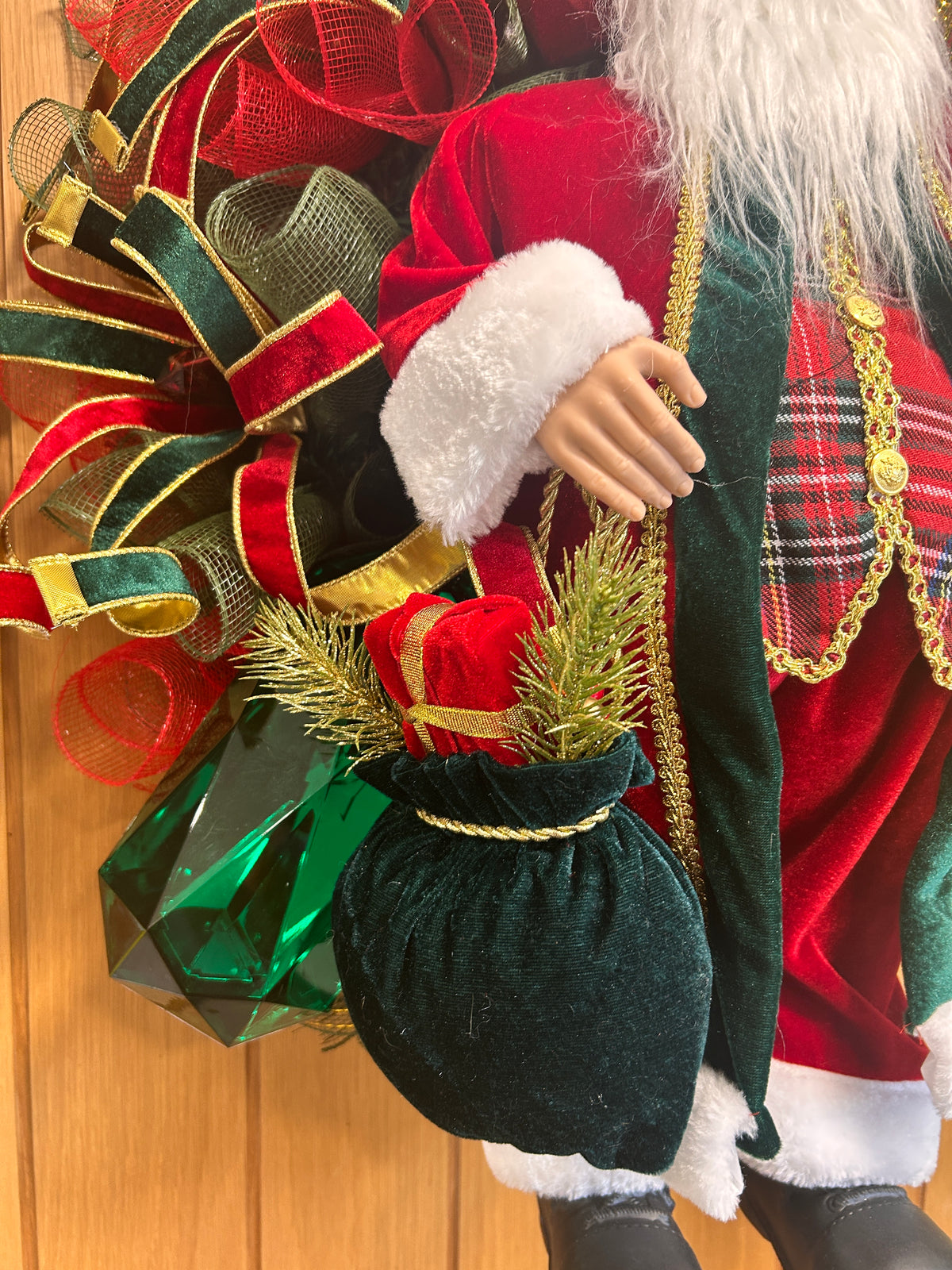 Santa wreath.