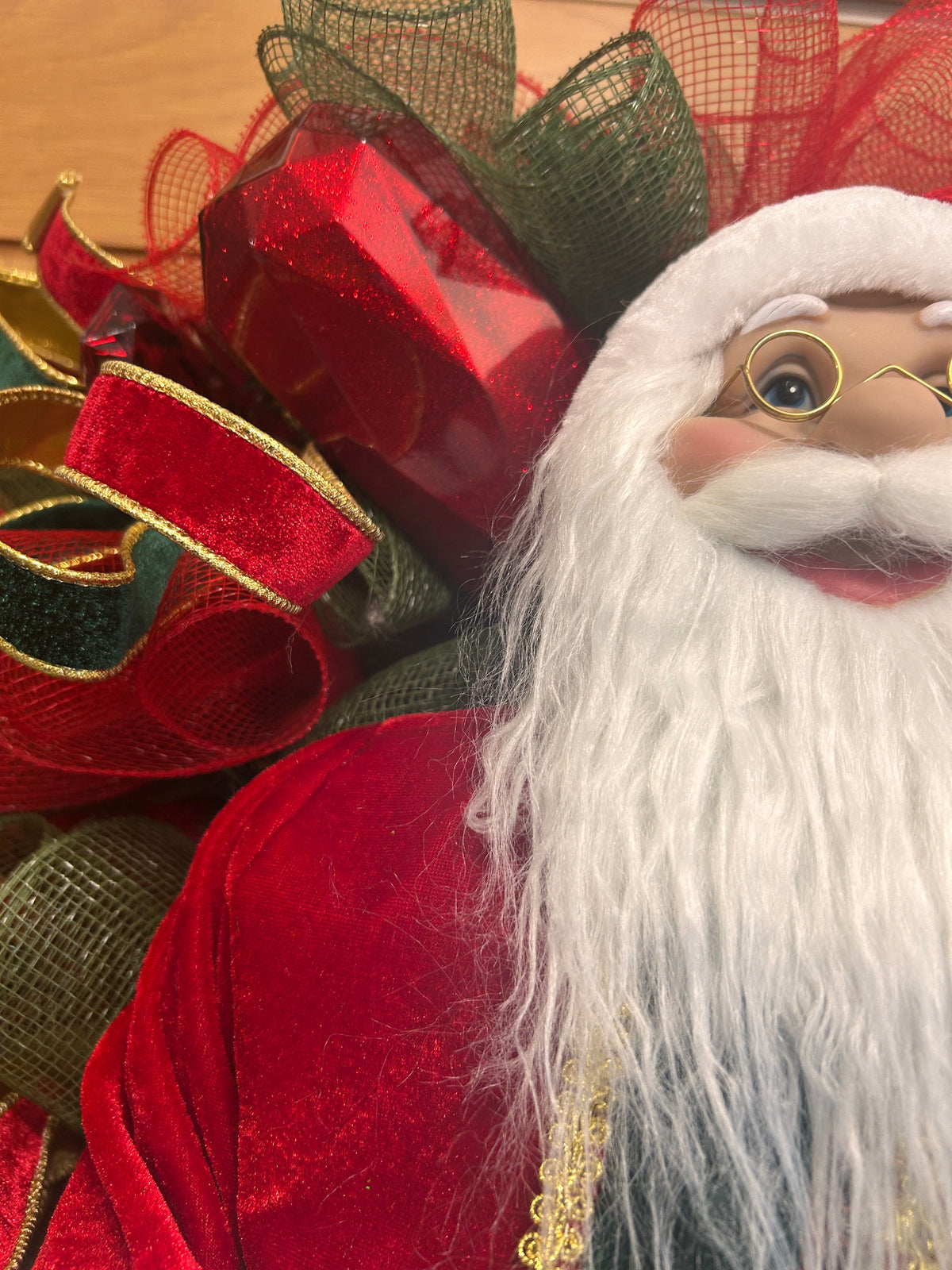 Santa wreath.