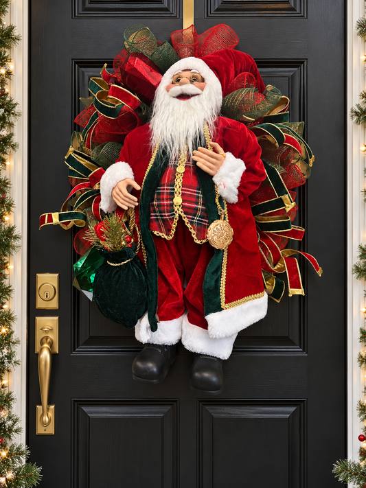 Santa wreath.