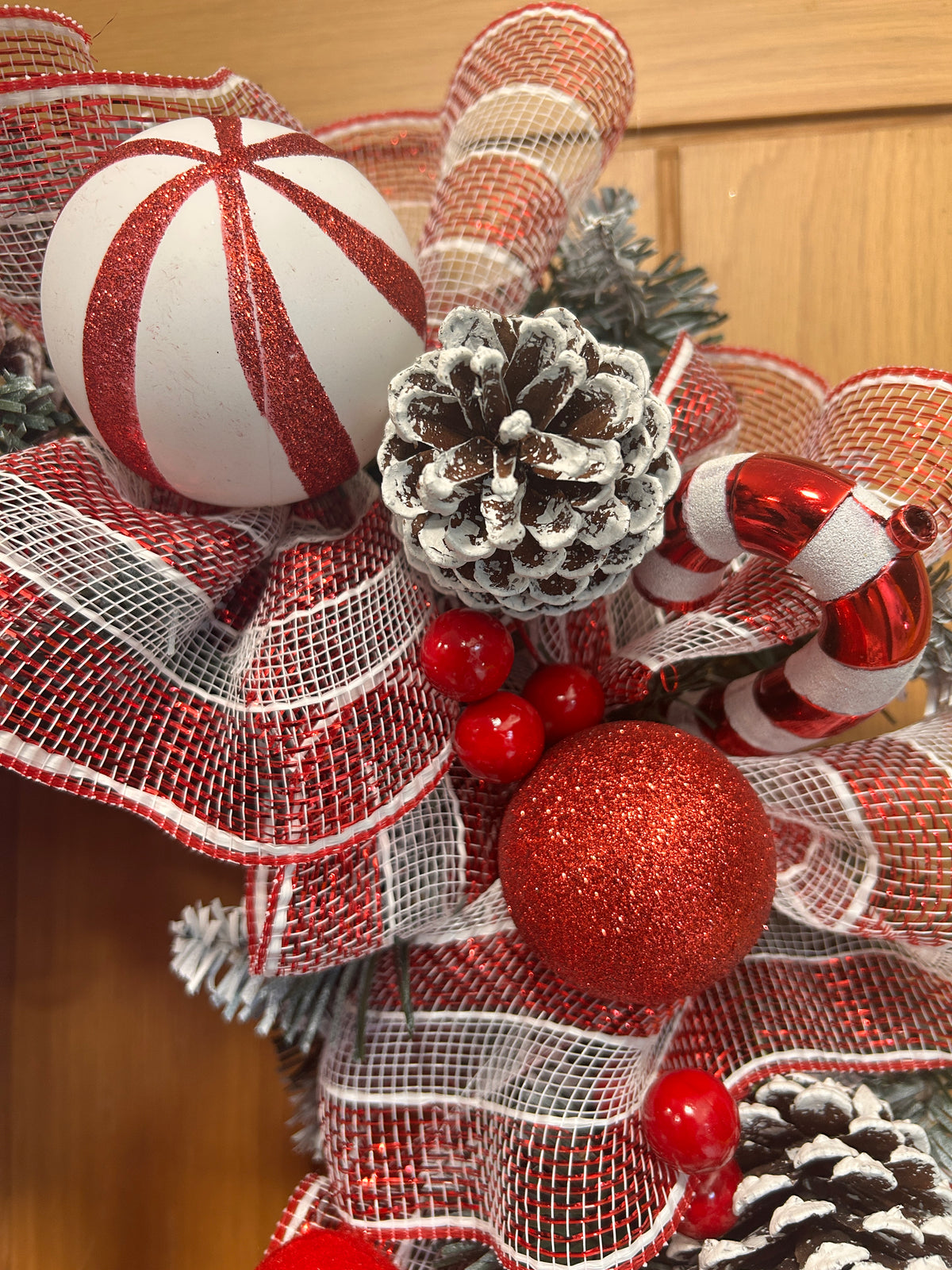 Candy cane wreath