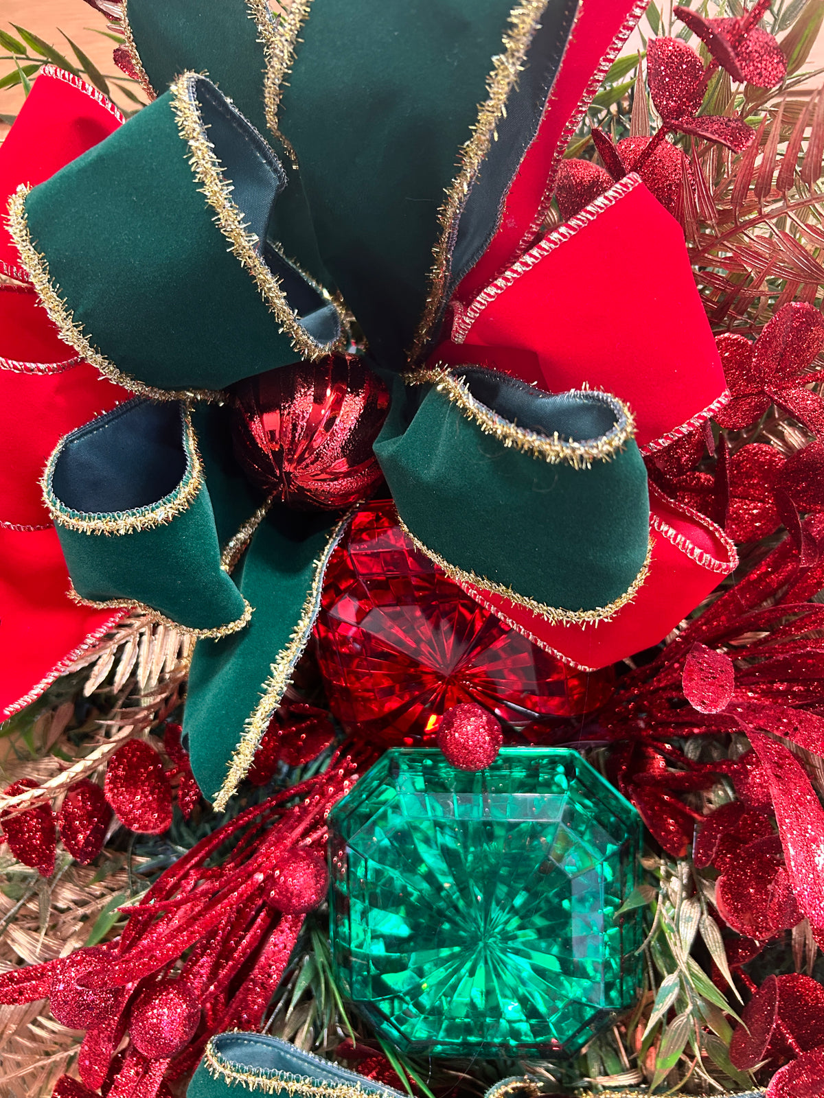 Christmas gems wreath