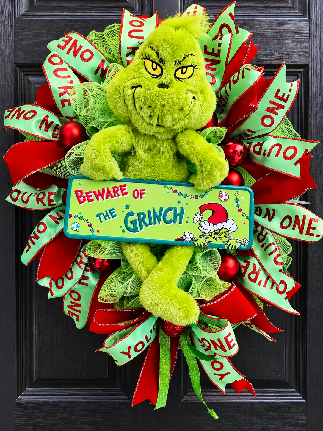 Green monster wreath