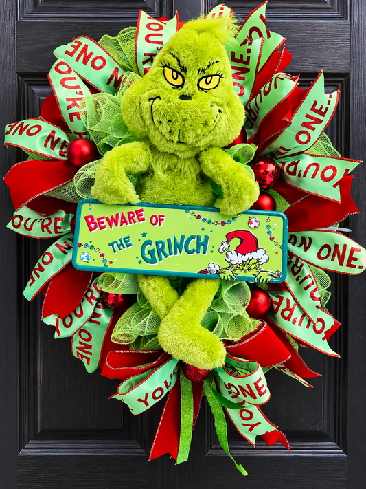 Green monster wreath