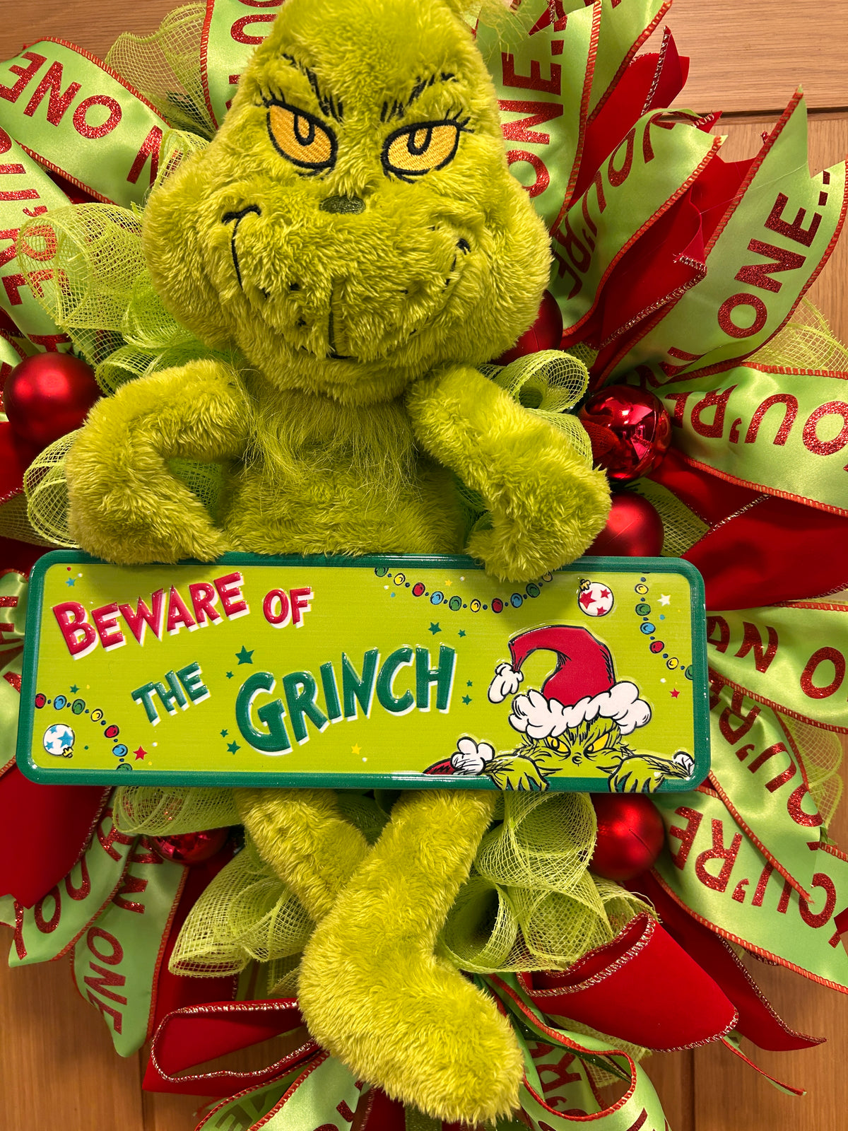 Green monster wreath