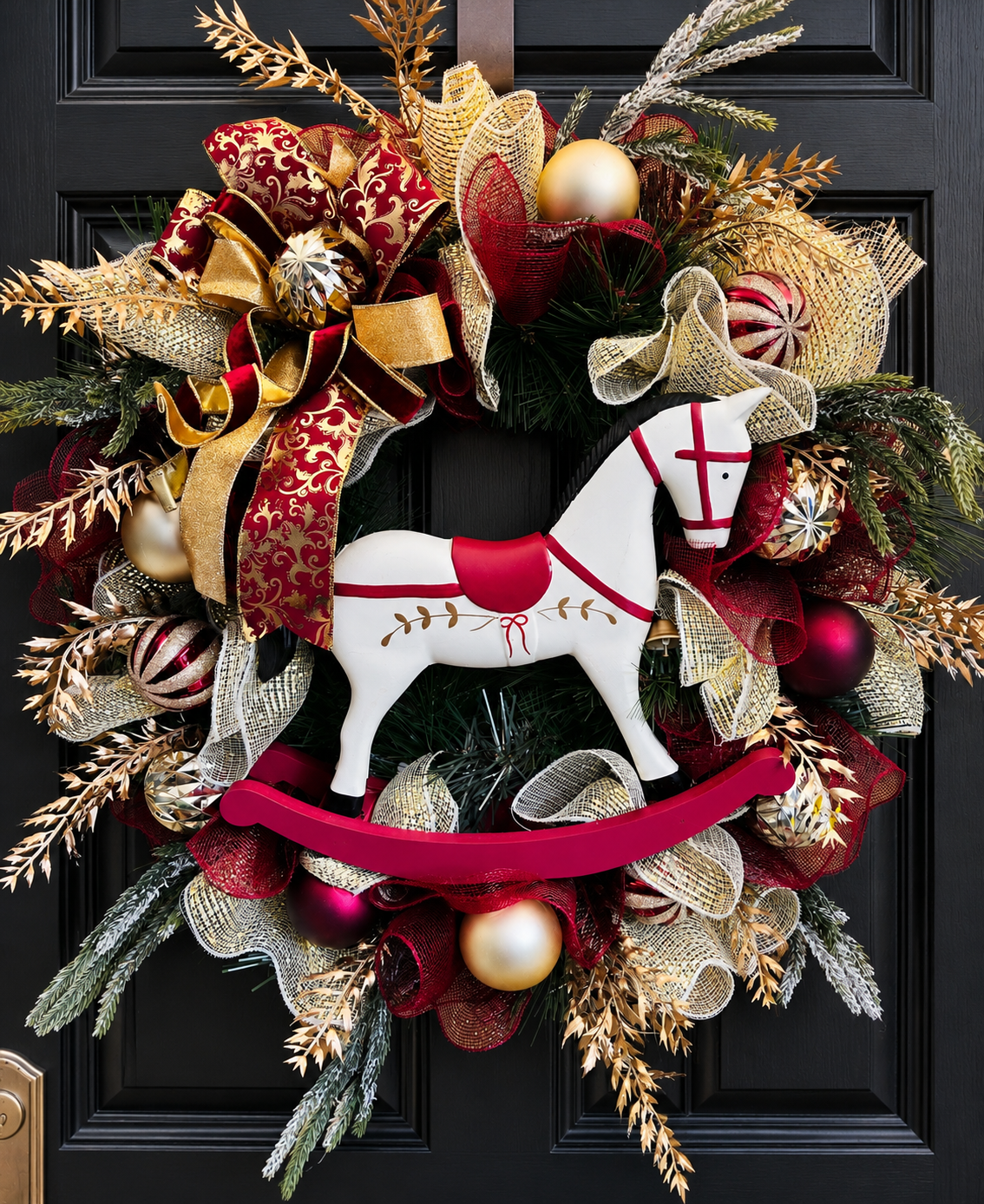 Rocking horse wreath