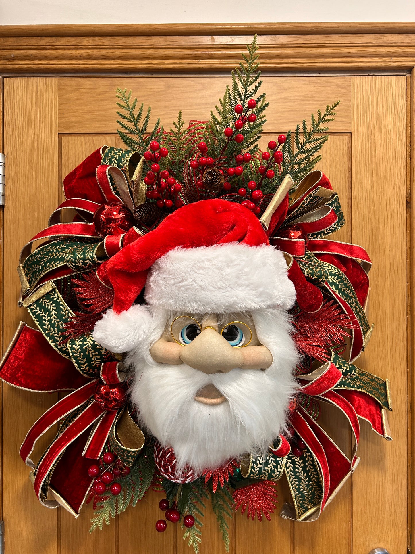 Santa Christmas wreath