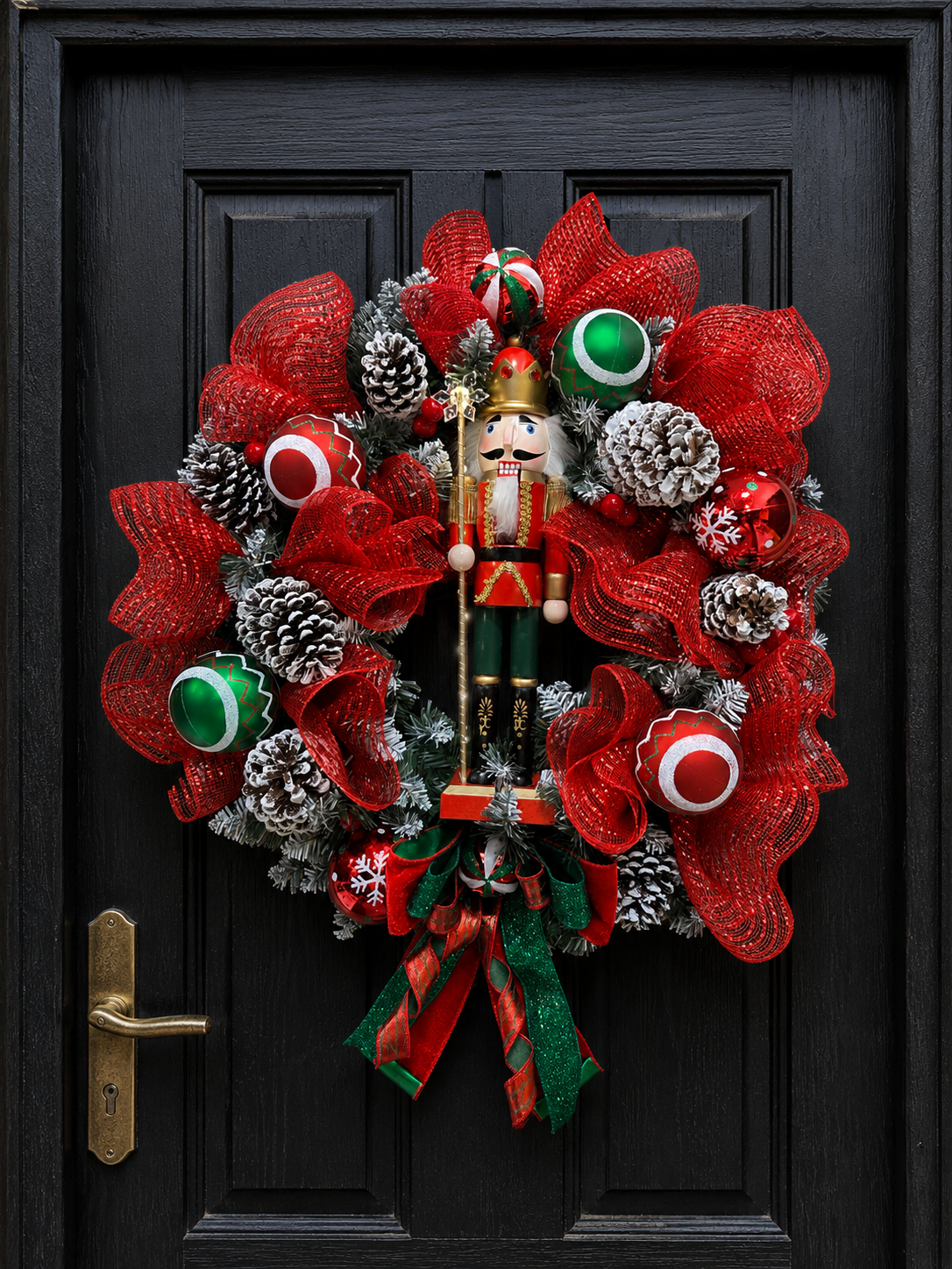 Christmas nutcracker wreath