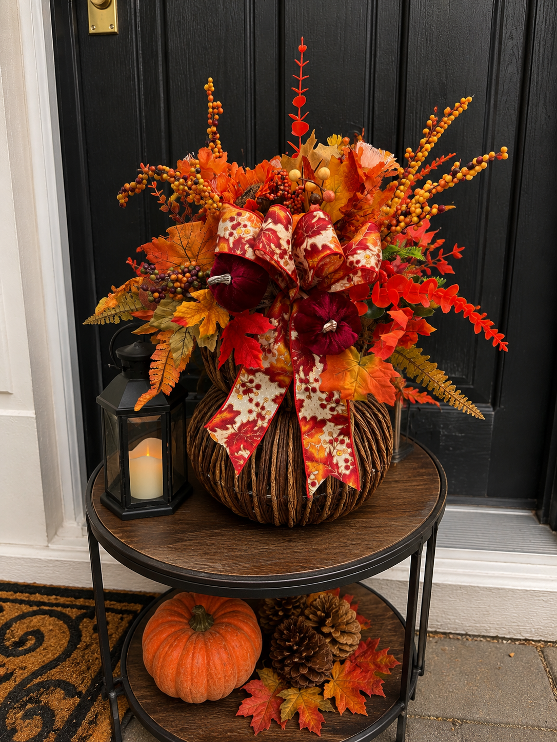 Autumn pumpkin lantern