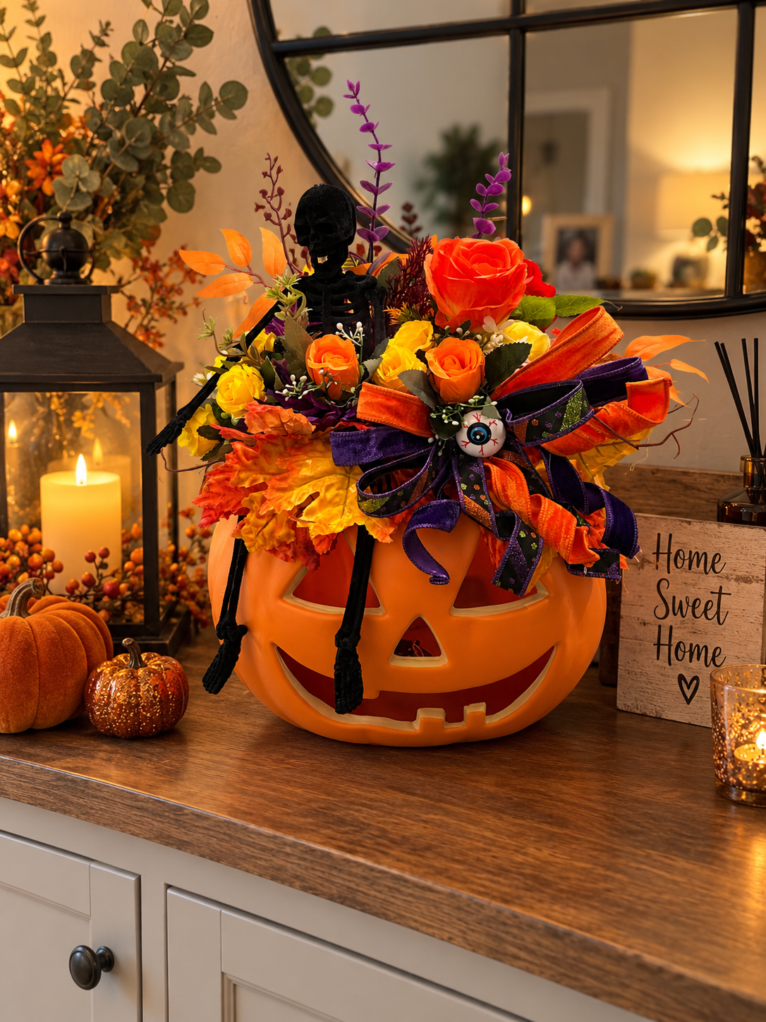 Pumpkin lantern 35cm