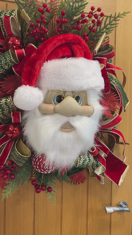 Santa Christmas wreath